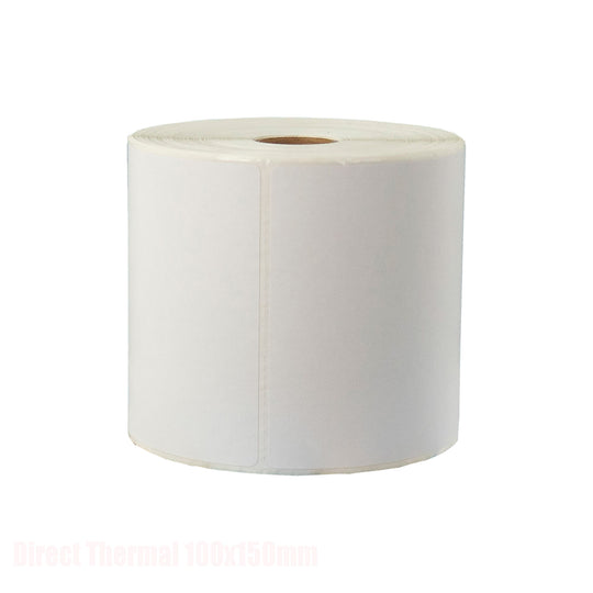 Direct Thermal Labels 100 x 150mm (4"x6") 500 Labels Per Roll (Zebra)/ 50 Rolls
