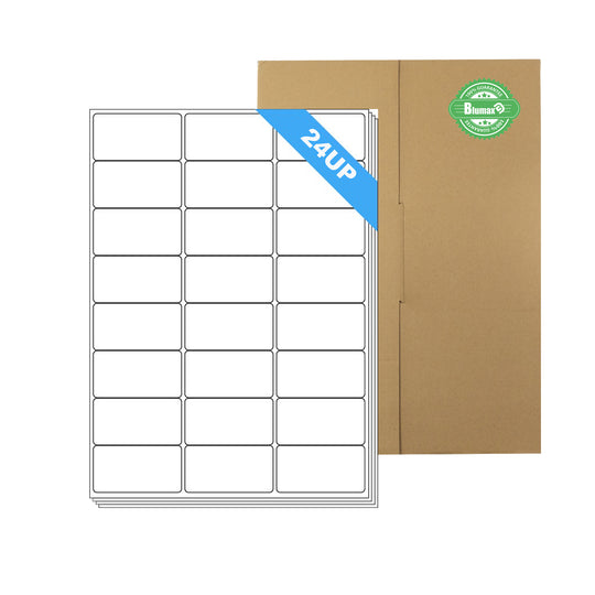 A4 Format Rectangle Labels 653.5 x 33.9mm 24 Labels Per Sheet/ 1000 Sheets