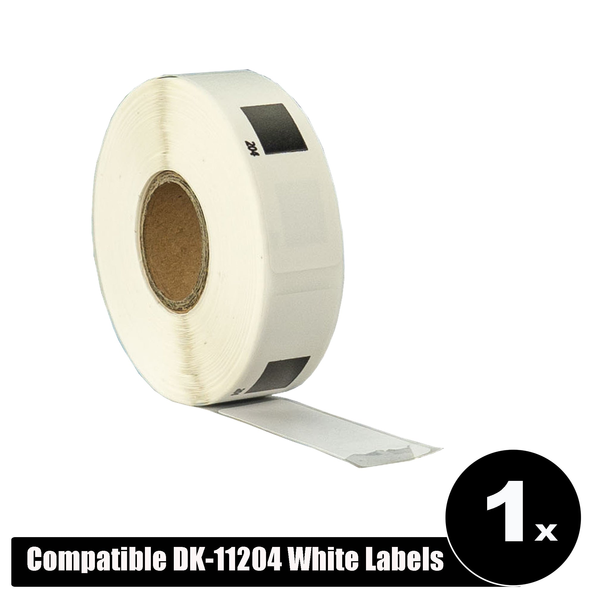 Compatible Labels for Brother 11204 Die-Cut Multi-Purpose White Refill Paper Labels 17mm x 54mm 400L