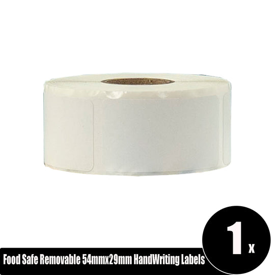 Freezer and Fridge Safe Food Removable Write On White Labels 54mm x 29mm/ 50 Rolls