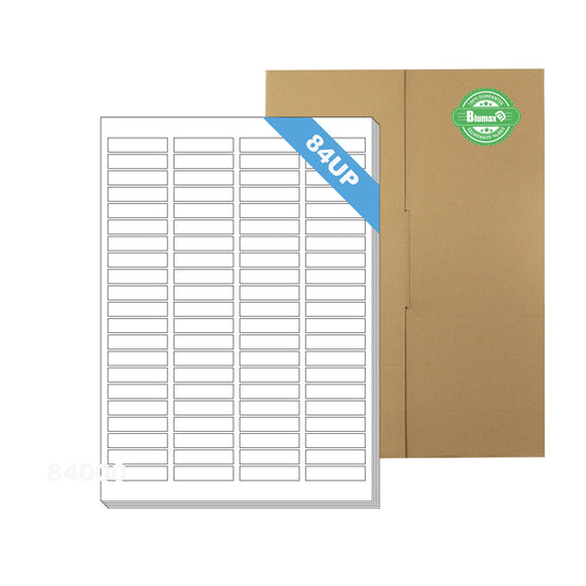 A4 Format Rectangle Labels 46 x 11.11mm 84 Labels Per Sheet/ 1000 Sheets
