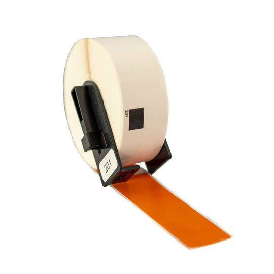 Compatible Brother DK-11201 Orange Address Labels 29 x 90mm / 50 Rolls