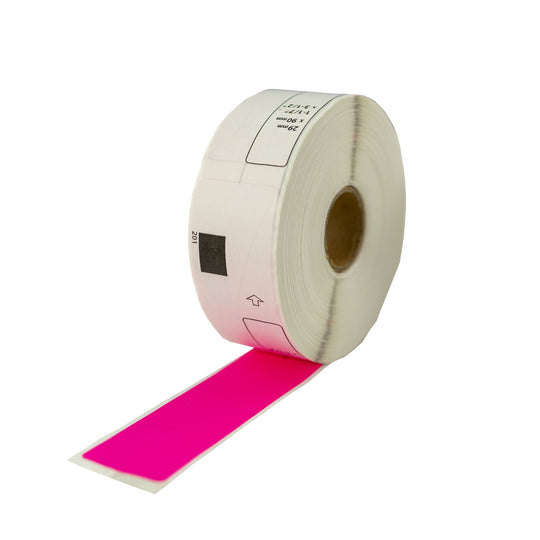 Compatible Brother DK-11201 Pink Refill Address Labels 29 X 90mm / 50 Rolls