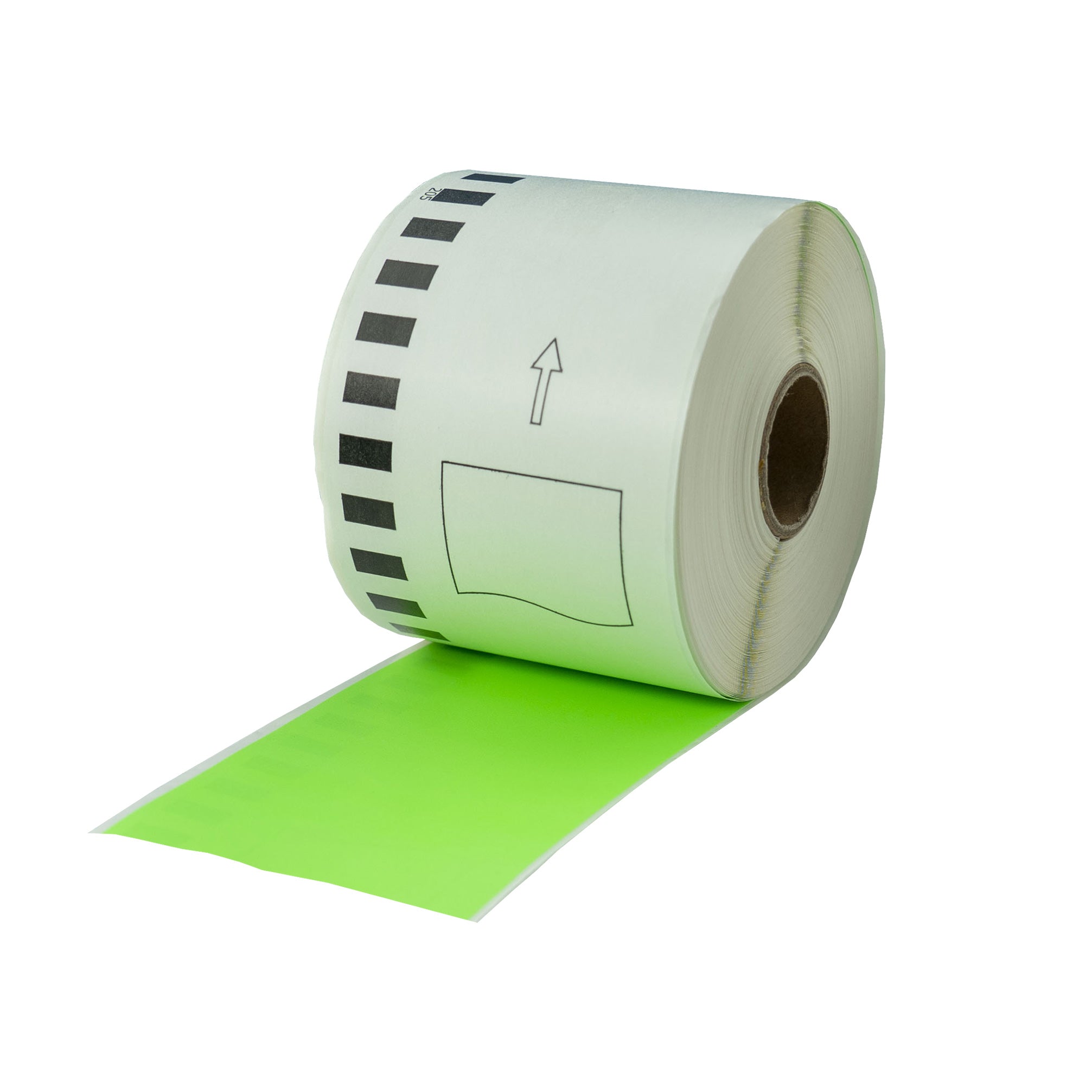 Compatible Brother DK-22205 Green Refill Label Tapes 62mm x 30.4m/ 50 Rolls