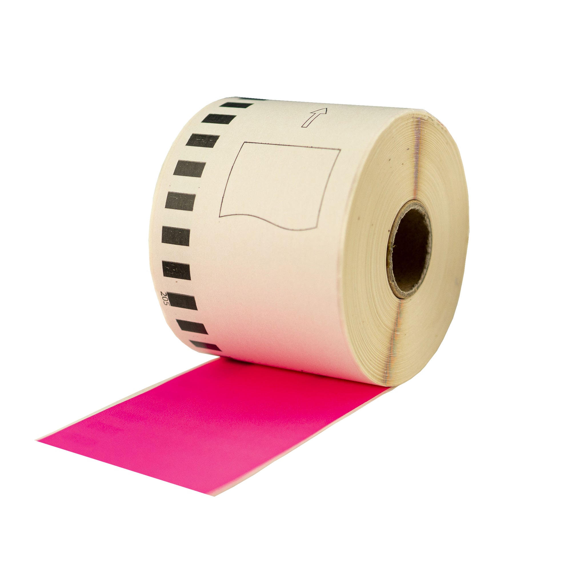 Compatible Brother DK-22205 Pink Refill Label Tapes 62mm x 30.4m/ 50 Rolls